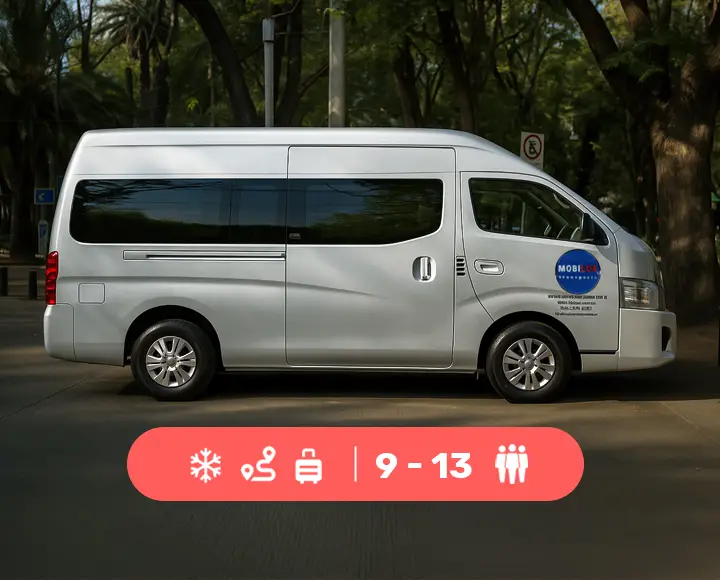 renta Nissan Urvan con chofer en CDMX para paseos familiares